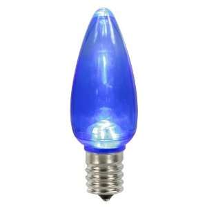  C9 Transparent LED Blue Bulb .45W 130V (XLEDT92) Patio 
