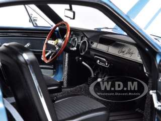 1967 SHELBY MUSTANG GT500 GT 500 BLUE WITH WHITE STRIPES 118 BY 