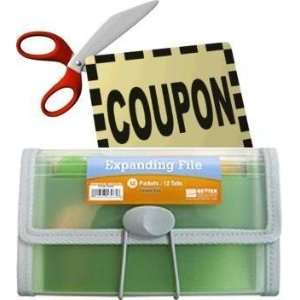 Coupon Organizer and Holder   Clear  13 Pockets 