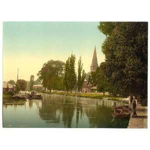   Reprint of Thorpe, church and river, Norwich, England