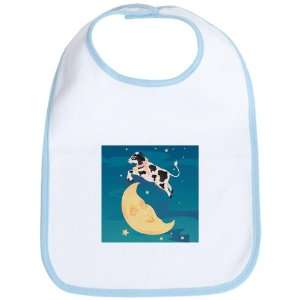  Baby Bib Sky Blue Cow Jumped Over the Moon Everything 