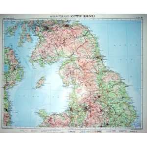   Colour Map 1955 Scotland England Manchester Edinburgh