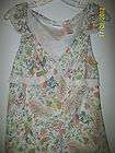 NO BOUNDARIES TOP XL TAN/PEAC​H FLORAL WITH PAISLIES LINED ​CAPPED 