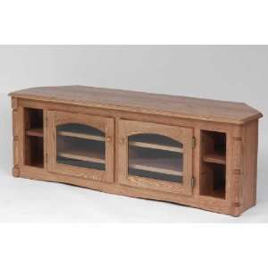  #879 Solid Wood TV Stand Country Oak Plasma LCD Corner TV Stand 