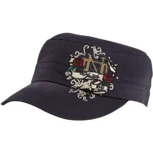   Ladies Navy Blue Eve Adjustable Military Style Hat