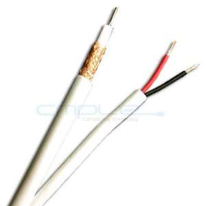  Siamese RG59 + 2DC White 1000 feet 95% Pull Box Cable 