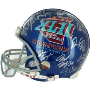   Team Signed Super Bowl XLII Champs Helmet   Autographed NFL Helmets