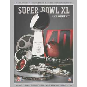  Official Super Bowl XL Game Program