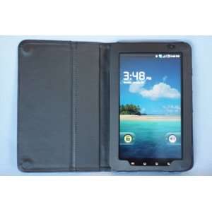   P1000 Galaxy Tab Leather Case With Stand (Black) by Zing Electronics
