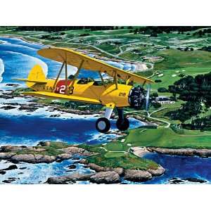  Stearman Over Cypress Point Jigsaw Puzzle 1000pc Toys 
