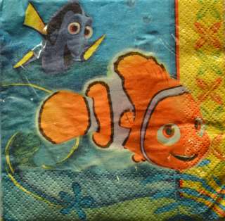 NEW Disney Pixar Finding NEMO Ocean Fish Birthday Party 16 Small 2 Ply 