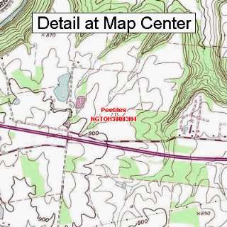   Quadrangle Map   Peebles, Ohio (Folded/Waterproof)