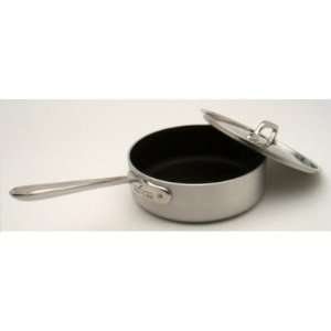  All Clad Stainless Steel Non Stick 4 quart saute pan w/lid 