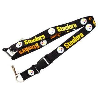 Pittsburgh Steelers Clip Lanyard Keychain   Black   by Aminco