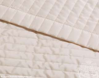 PLAZA IVORY – QUILTED DELUXE SIZE KING BED BEDSPREAD  
