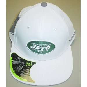  New York Jets Pro Shape 2 in 1 Visor Reebok Hat Size L/XL 