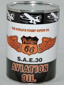 Phillips 66 Aviation METAL OIL CAN 32 FL. OZ  