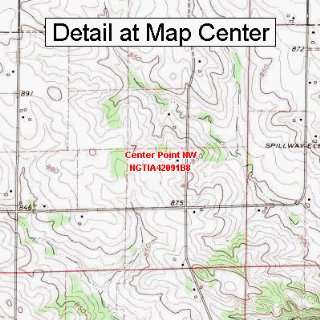  USGS Topographic Quadrangle Map   Center Point NW, Iowa 