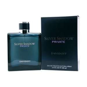    SILVER SHADOW PRIVATE by Davidoff EDT SPRAY 3.4 OZ For Men Beauty