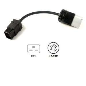  C20 to L6 20R Power Cord Plug Adapter