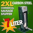New MTN 2XL Commercial Restaurant 7L Steel Sausage Meat Stuffer 20 Lbs