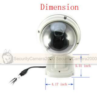   Sony CCD Mini 4.2inch CCTV PTZ Dome Camera 3.7 14.8mm Lens Dimension