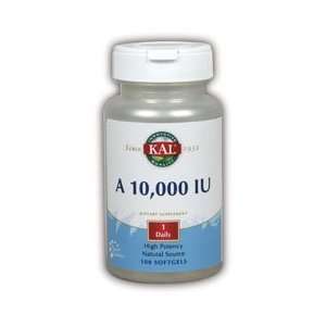  KAL A 10,000 IU 100 Softgels (set of 6 Bottles) Health 