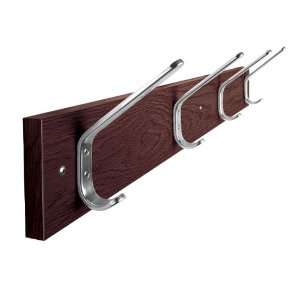  Wall Mounted Coat Rack with Four Hooks Cherry Office 