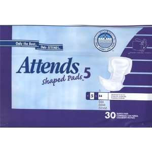  Attends Shaped Pads 5 Moderate Protection, 30 Pads Health 