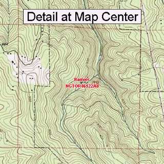 USGS Topographic Quadrangle Map   Rainier, Oregon (Folded/Waterproof 