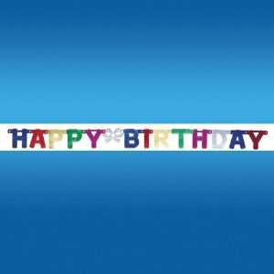  Multi Happy Bday Letter Banner Toys & Games