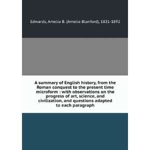 summary of English history, from the Roman conquest to the present 
