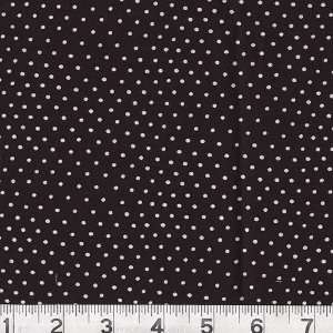  45 Wide Color Beat Pindots Black/White Fabric By The 