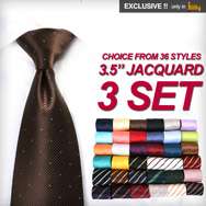 New Lot of 2 Mens 3.5 Neckties + Hanky Ties set nwt  