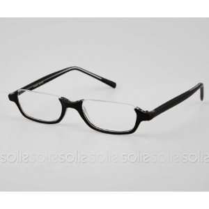 Eye Candy Eyewear   Semi Rimless Reading Glasses with Black Frame 