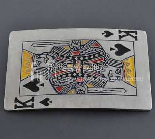 Western Royal Playing Casino Gamble Lots Poker Cards Metal Buckle 