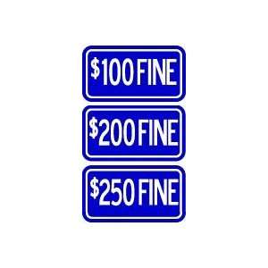  Metal traffic Sign 12x6 Blue ($100, $200 or $250 Fine 