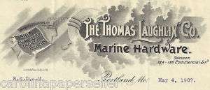 1907 Thomas Laughlin Marine Hardware Portland Maine  