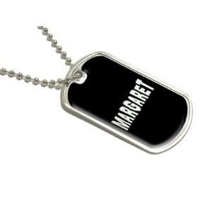 Margaret   Name Military Dog Tag Luggage Keychain