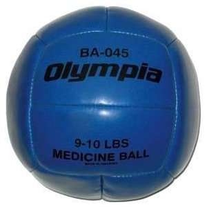  Synthetic Leather Medicine Ball   Blue, 9 10 lb 