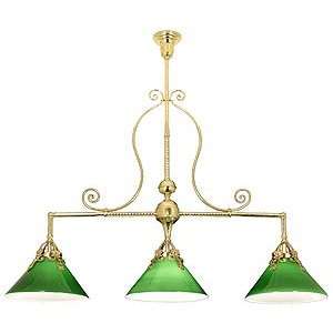 Victorian Style Billiard Light With 3 Lamps