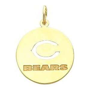  14K Gold NFL Chicago Bears C Logo Charm Jewelry