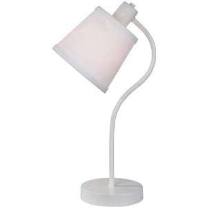  Lite Source Curve White Desk Lamp