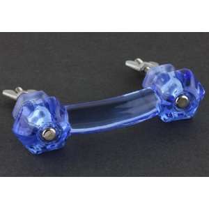  Knob Hill Blue Glass Pull   3 L PN0300 B C