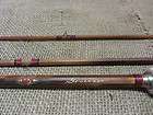   Govenor 3 Pc Wooden Fishing Pole & Case Old Antique Fish Reel 6903