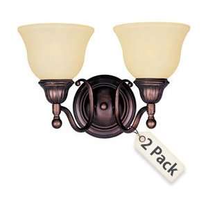   Rubbed Bronze Combo Pack Combo Pack   Package of 2 x 2 Light 15.5 Wi