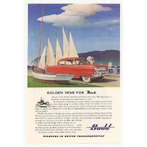   Red Nash 50th Anniversary Sailboats Budd Co Print Ad