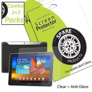   of Samsung Galaxy Tab 10.1 Screen Protectors (2 CLEAR & 2 ANTI GLARE