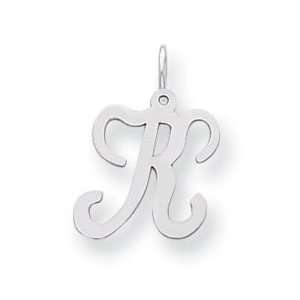    Sterling Silver Stamped Initial H Charm   JewelryWeb Jewelry