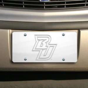   Binghamton Bearcats Silver Mirrored License Plate